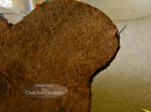 the needle almost comes through the back